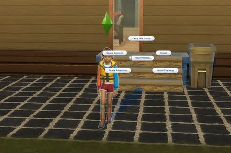 Sims 4 terrain de jeu