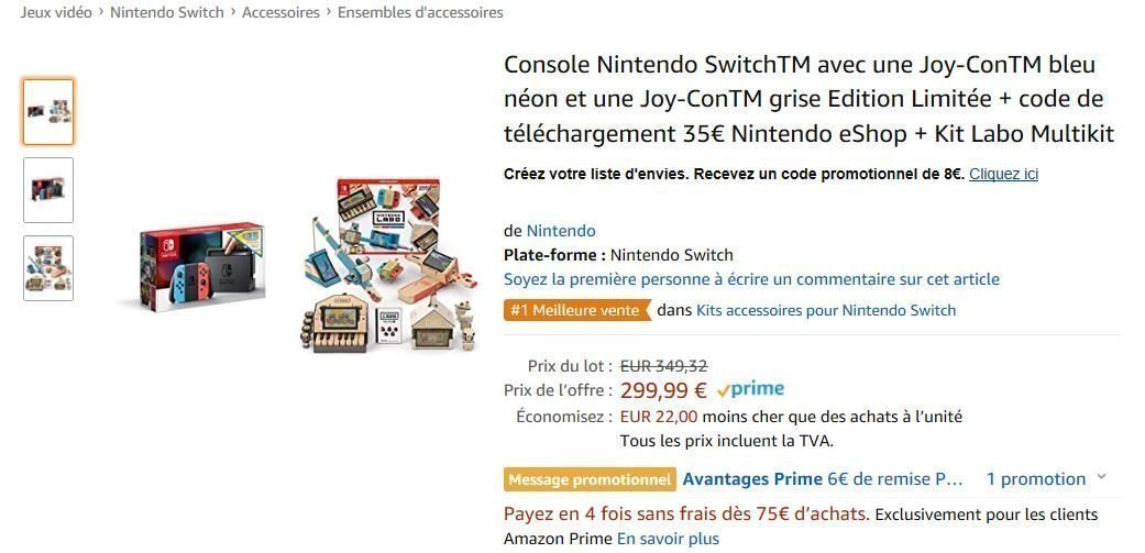 Amazon Prime Nintendo Switch