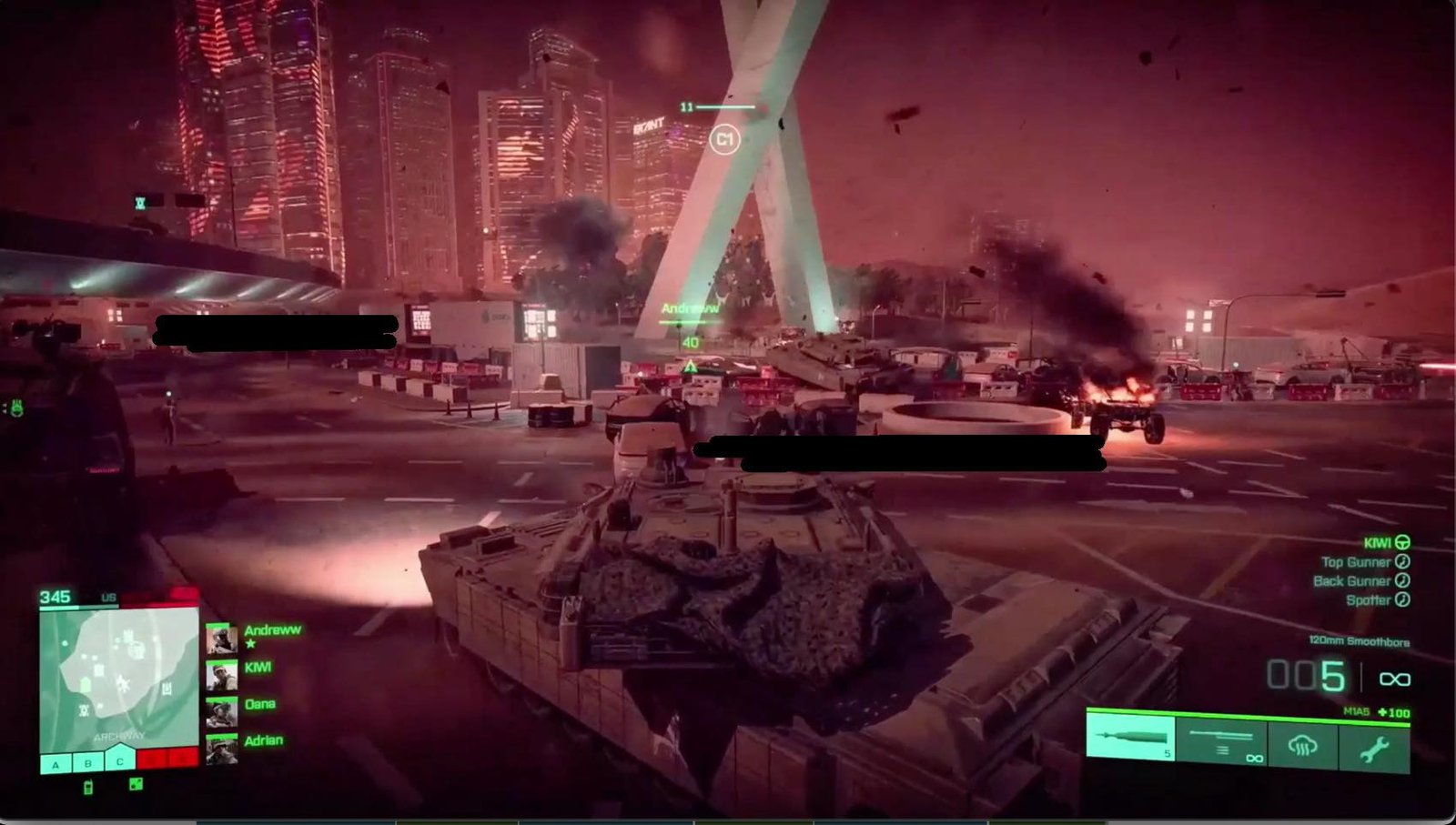Image de plusieurs tanks