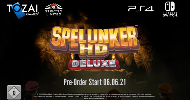 EVERYONE SPELUNKER LIMITED EDITION Switch Japan Game In EN FR ES IT DE Kr New Sealed Nintendo Tozai Games 4571551640046
