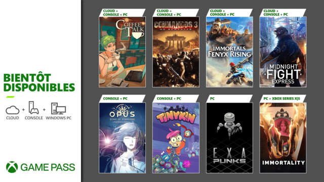 Xbox Game Pass Liste des jeux fin août 2022
