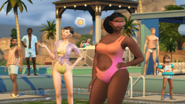 Les Sims 4 À la piscine