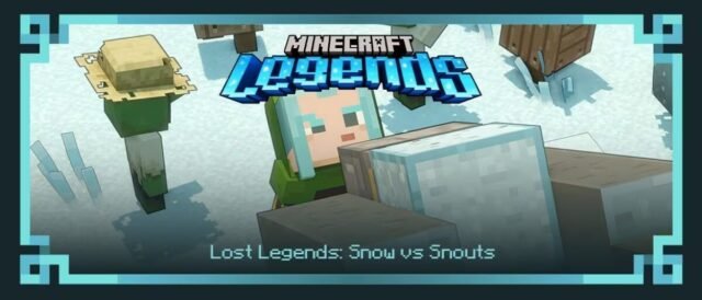 Minecraft Legends Snow vs Snouts
