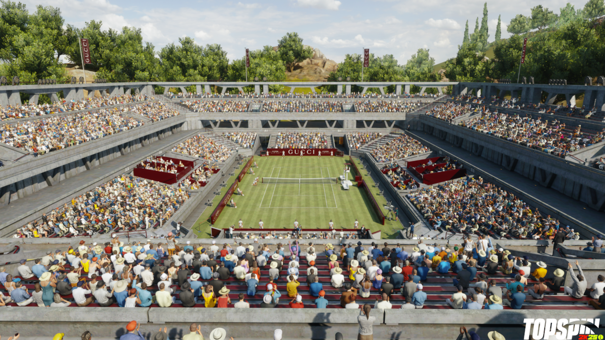 TopSpin 2k25 Gucci court