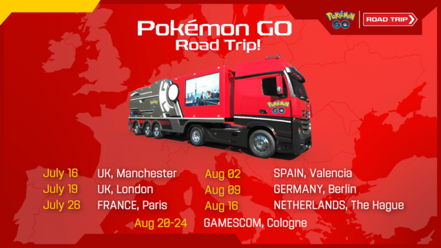 calendrier Road Trip Pokémon GO 2025
