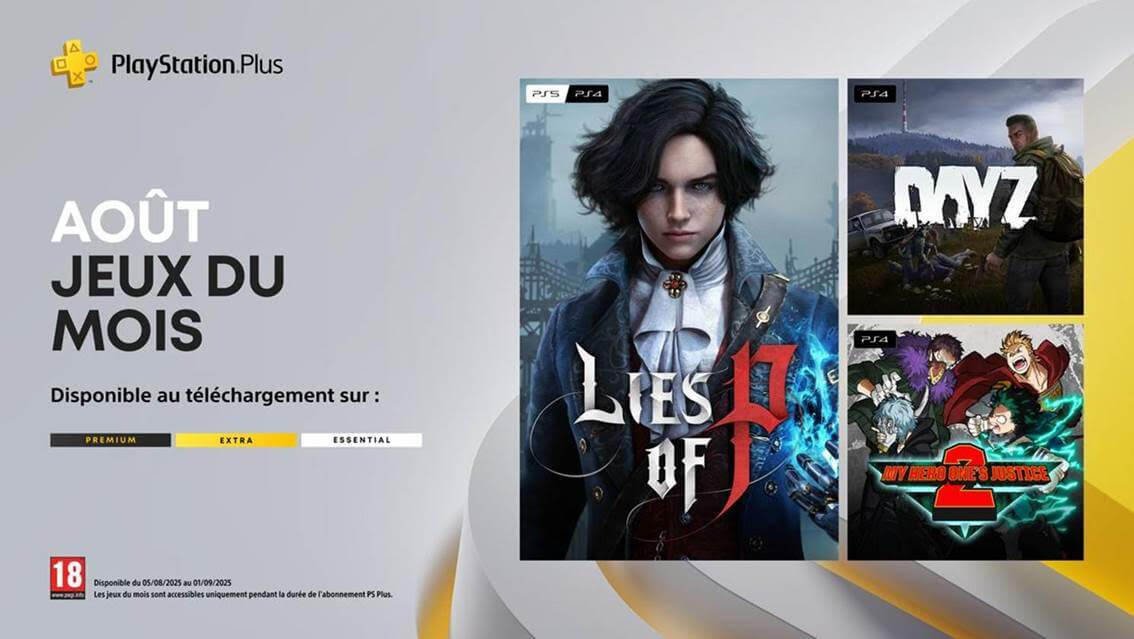 PlayStation Plus août 2025