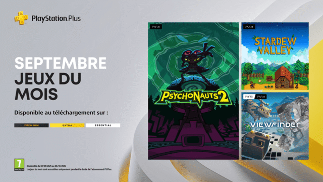 PlayStation Plus septembre 2025