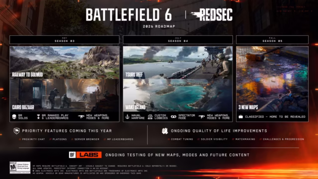 Battlefield 6 roadmap